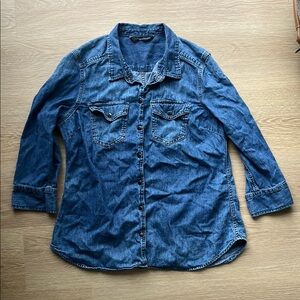 Calvin Klein Denim Button-Up Shirt
